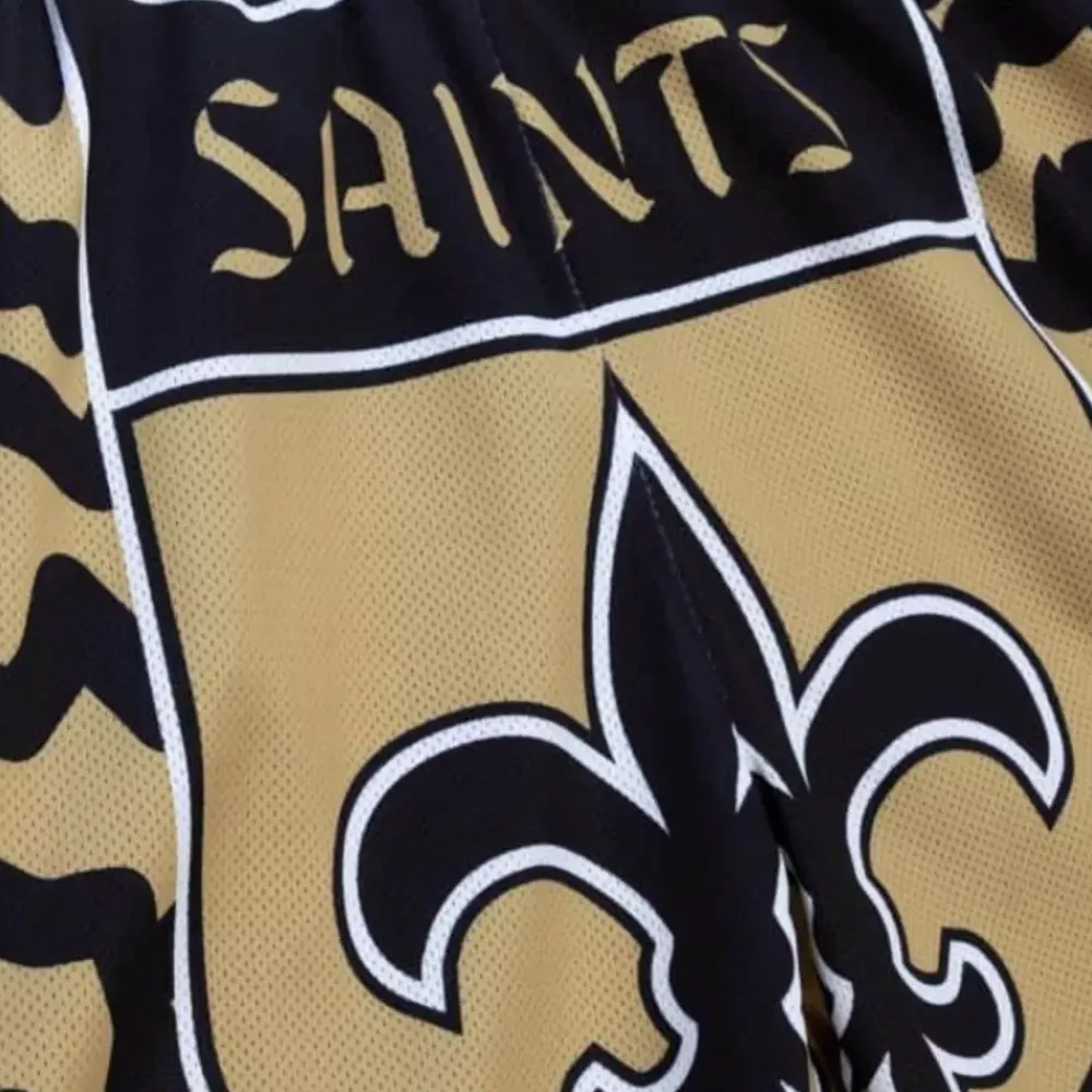 Apparel Mitchell & Ness Shorts-Jumbotron 2.0 Sublimated Shorts New Orleans Saints