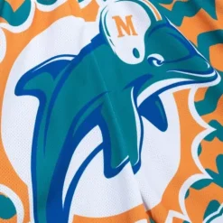 Apparel Mitchell & Ness Shorts-Jumbotron 2.0 Sublimated Shorts Miami Dolphins