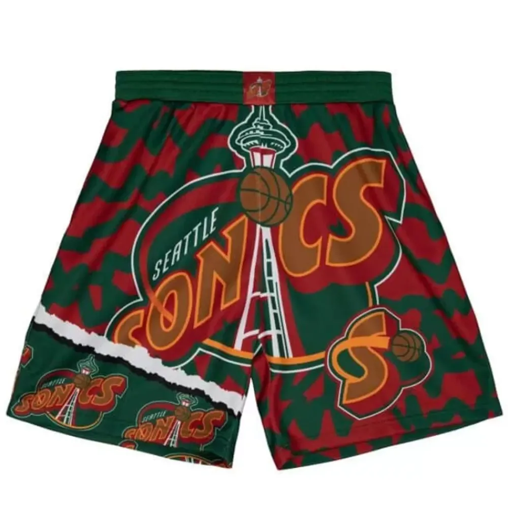 Apparel Mitchell & Ness Shorts-Jumbotron 2.0 Sublimated Shorts Seattle Supersonics
