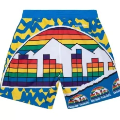 Apparel Mitchell & Ness Shorts-Jumbotron 2.0 Sublimated Shorts Denver Nuggets