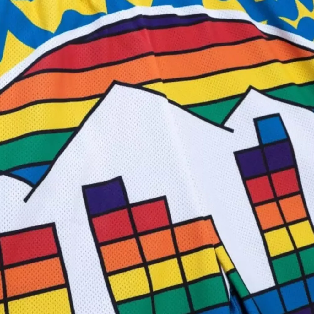 Apparel Mitchell & Ness Shorts-Jumbotron 2.0 Sublimated Shorts Denver Nuggets