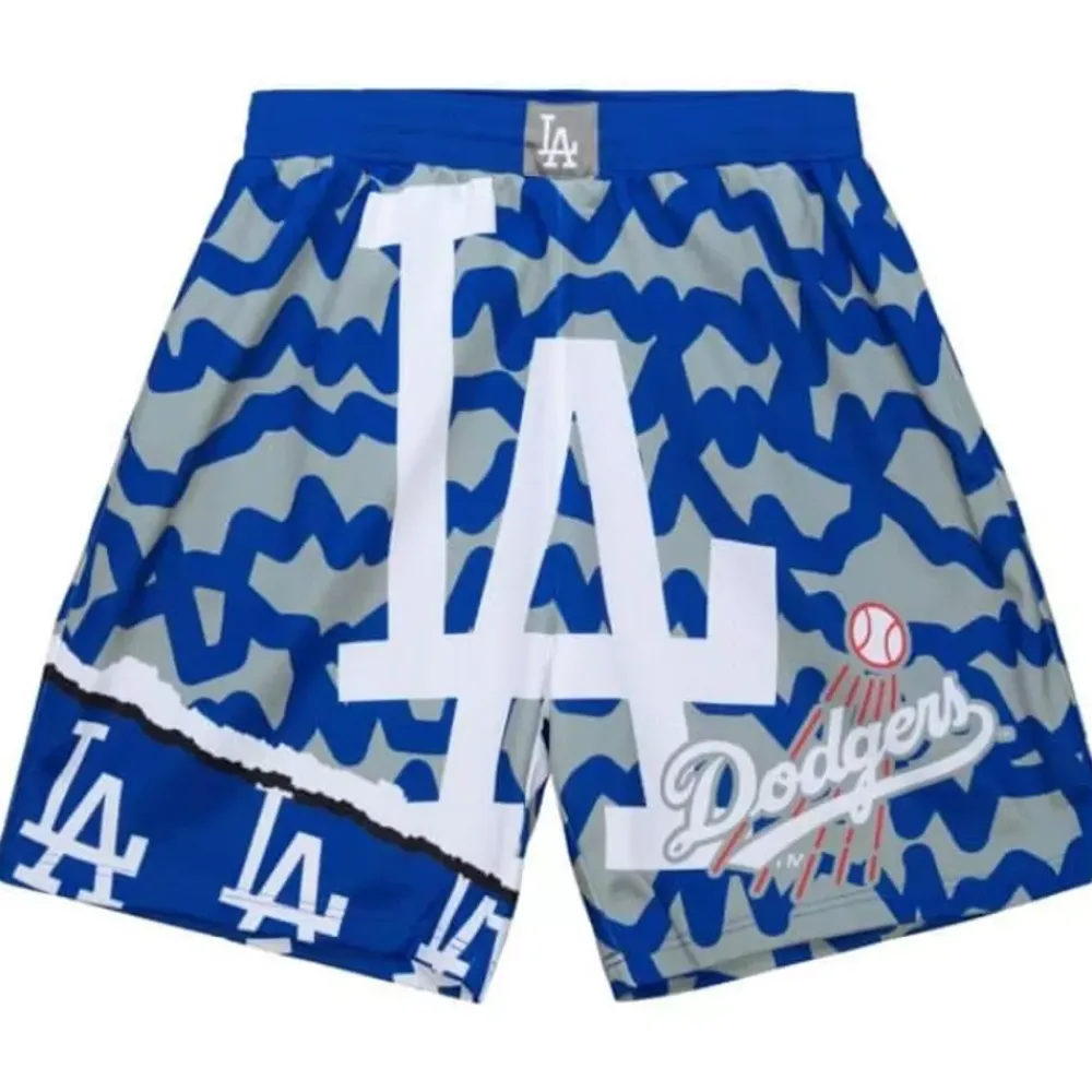 Apparel Mitchell & Ness Shorts-Jumbotron 2.0 Sublimated Shorts Los Angeles Dodgers