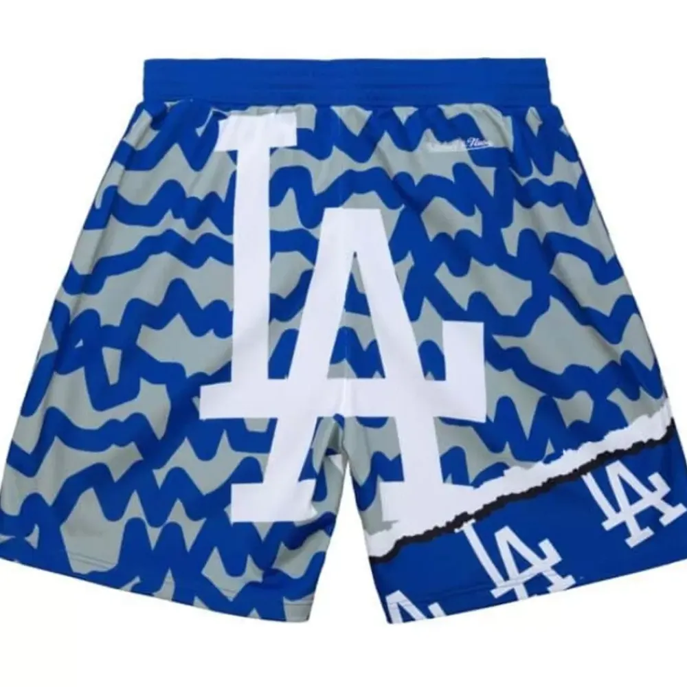 Apparel Mitchell & Ness Shorts-Jumbotron 2.0 Sublimated Shorts Los Angeles Dodgers