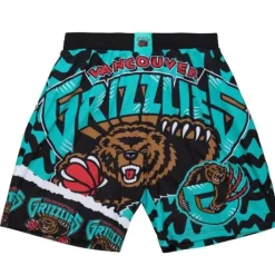 Apparel Mitchell & Ness Shorts-Jumbotron 2.0 Sublimated Shorts Vancouver Grizzlies