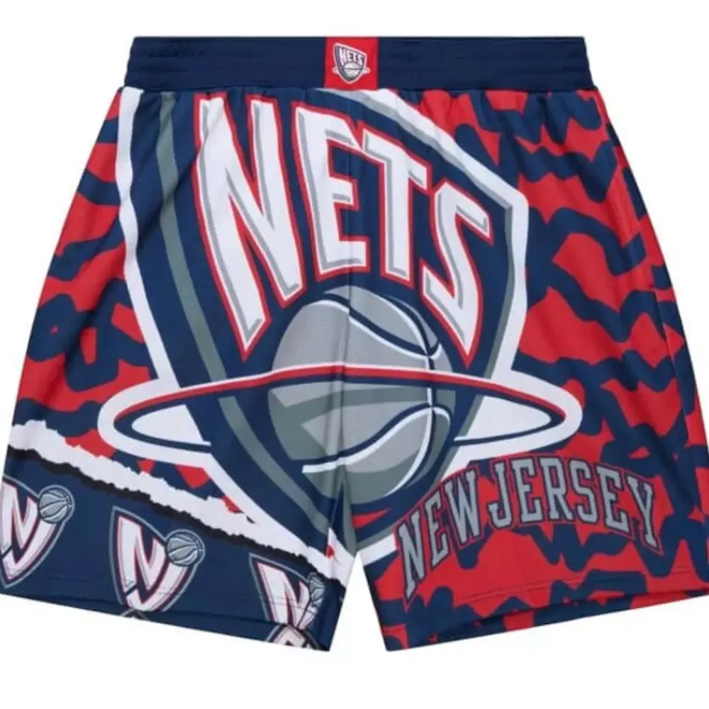 Apparel Mitchell & Ness Shorts-Jumbotron 2.0 Sublimated Shorts New Jersey Nets