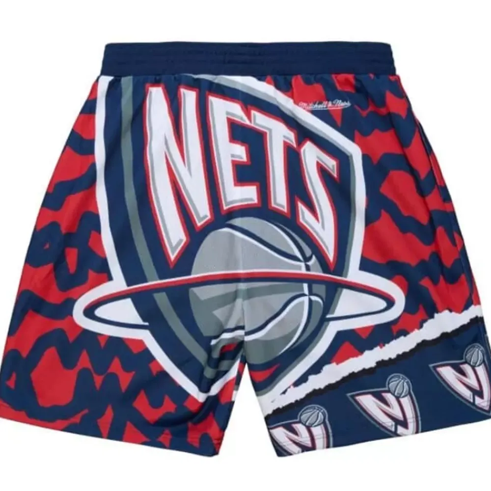 Apparel Mitchell & Ness Shorts-Jumbotron 2.0 Sublimated Shorts New Jersey Nets