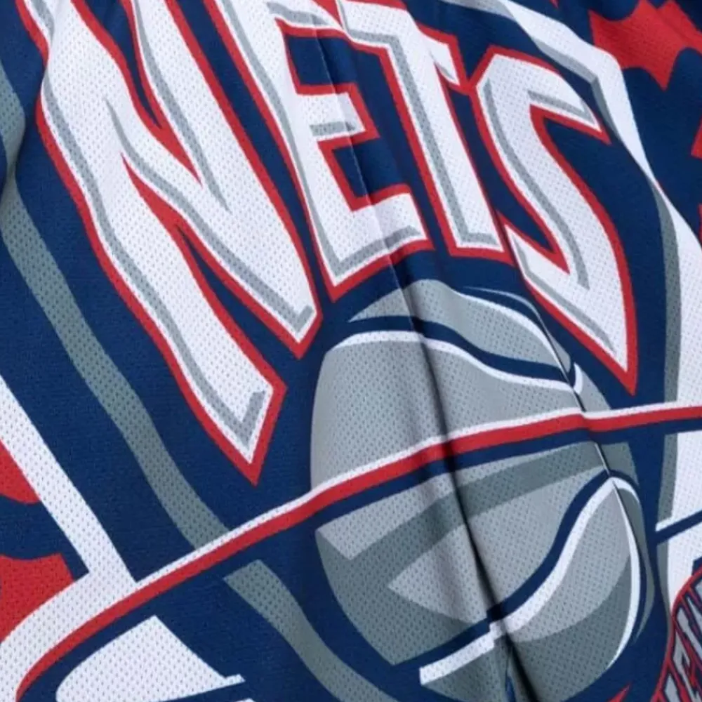 Apparel Mitchell & Ness Shorts-Jumbotron 2.0 Sublimated Shorts New Jersey Nets