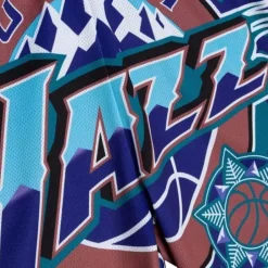 Apparel Mitchell & Ness Shorts-Jumbotron 2.0 Sublimated Shorts Utah Jazz