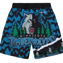 Apparel Mitchell & Ness Shorts-Jumbotron 2.0 Sublimated Shorts Minnesota Timberwolves