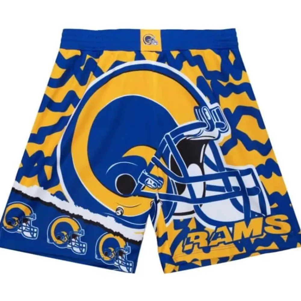 Apparel Mitchell & Ness Shorts-Jumbotron 2.0 Sublimated Shorts Los Angeles Rams