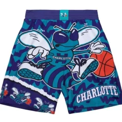 Apparel Mitchell & Ness Shorts-Jumbotron 2.0 Sublimated Shorts Charlotte Hornets