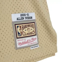 Jerseys Mitchell & Ness -Khaki Black Swingman Allen Iverson Philadelphia 76Ers 2000-01 Jersey
