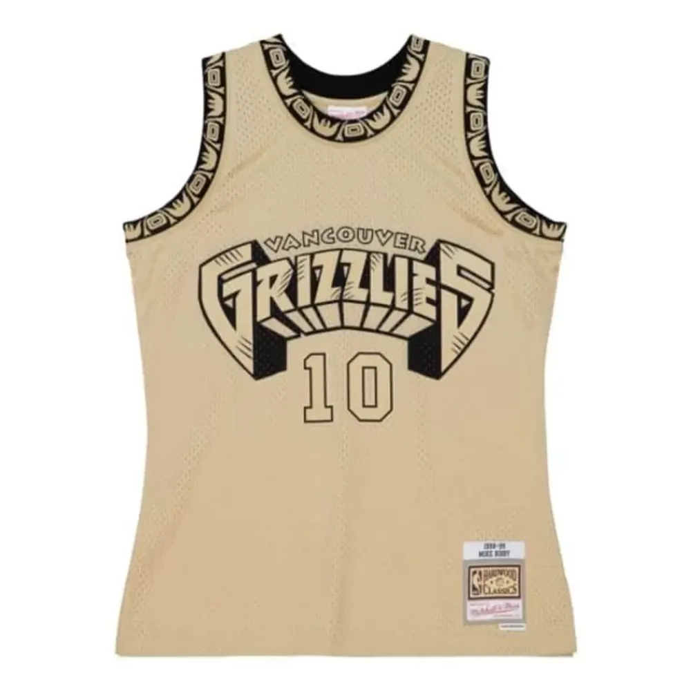 Jerseys Mitchell & Ness -Khaki Black Swingman Mike Bibby Vancouver Grizzlies 1998-99 Jersey