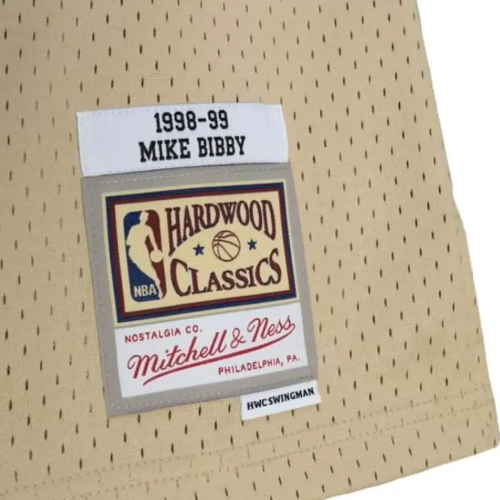 Jerseys Mitchell & Ness -Khaki Black Swingman Mike Bibby Vancouver Grizzlies 1998-99 Jersey