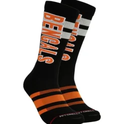 Apparel Mitchell & Ness Accessories-Lateral Crew Socks Cincinnati Bengals
