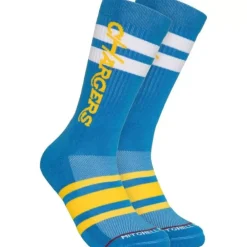 Apparel Mitchell & Ness Accessories-Lateral Crew Socks Los Angeles Chargers