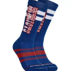 Apparel Mitchell & Ness Accessories-Lateral Crew Socks New England Patriots