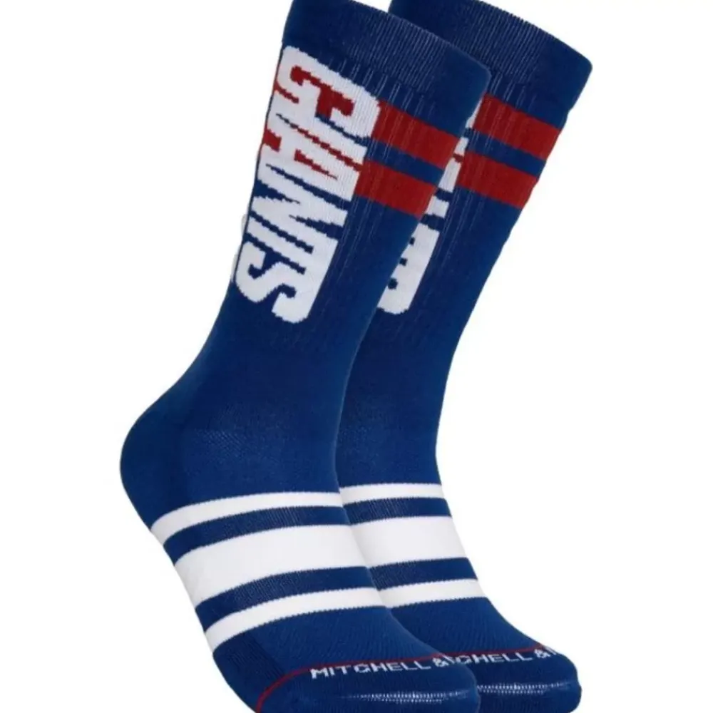 Apparel Mitchell & Ness Accessories-Lateral Crew Socks New York Giants
