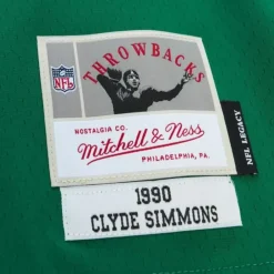 Jerseys Mitchell & Ness -Legacy Clyde Simmons Philadelphia Eagles Dark 1990 Jersey