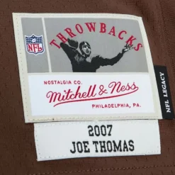 Jerseys Mitchell & Ness -Legacy Joseph Thomas Cleveland Browns Dark 2007 Jersey