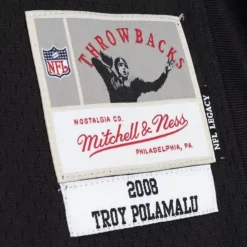 Jerseys Mitchell & Ness -Legacy Troy Polamalu Pittsburgh Steelers Alternate 2008 Jersey