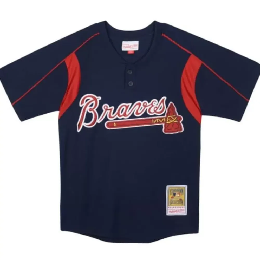Apparel Mitchell & Ness Big Kids-Mesh Bp Jersey Atlanta Braves Chipper Jones