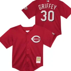 Apparel Mitchell & Ness Big Kids-Mesh Bp Jersey Cincinnati Reds Ken Griffey Jr