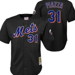Apparel Mitchell & Ness Big Kids-Mesh Bp Jersey New York Mets 2000 Mike Piazza