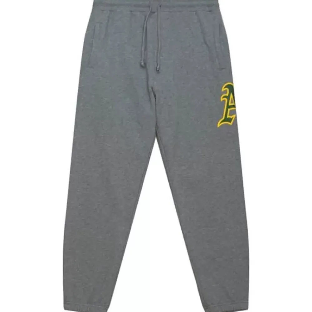 Apparel Mitchell & Ness Pants-Mlb Repeat Sweatpants Oakland Athletics