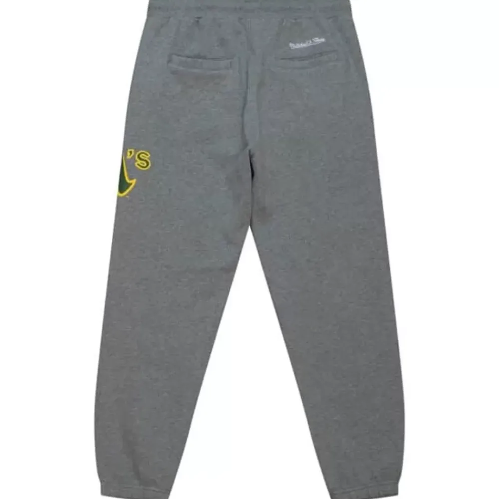 Apparel Mitchell & Ness Pants-Mlb Repeat Sweatpants Oakland Athletics