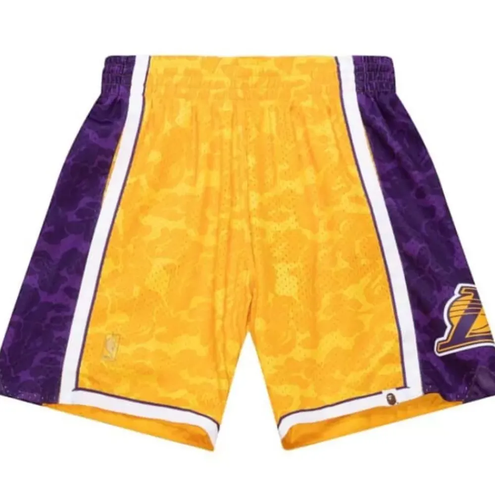 Apparel Mitchell & Ness Shorts-M&N X Bape Los Angeles Lakers Shorts