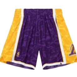 Apparel Mitchell & Ness Shorts-M&N X Bape Los Angeles Lakers Shorts