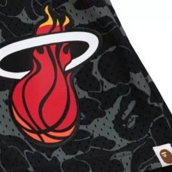 Apparel Mitchell & Ness Shorts-M&N X Bape Miami Heat Shorts
