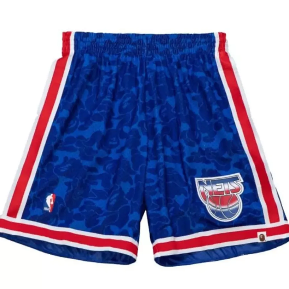 Apparel Mitchell & Ness Shorts-M&N X Bape New Jersey Nets Shorts
