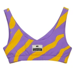 Apparel Mitchell & Ness T-Shirts & Tops-M&N X Melody Ehsani Puffer Bralette Los Angeles Lakers
