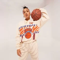Apparel Mitchell & Ness Hoodies & Sweatshirts-M&N X Melody Ehsani Raglan Pullover New York Knicks