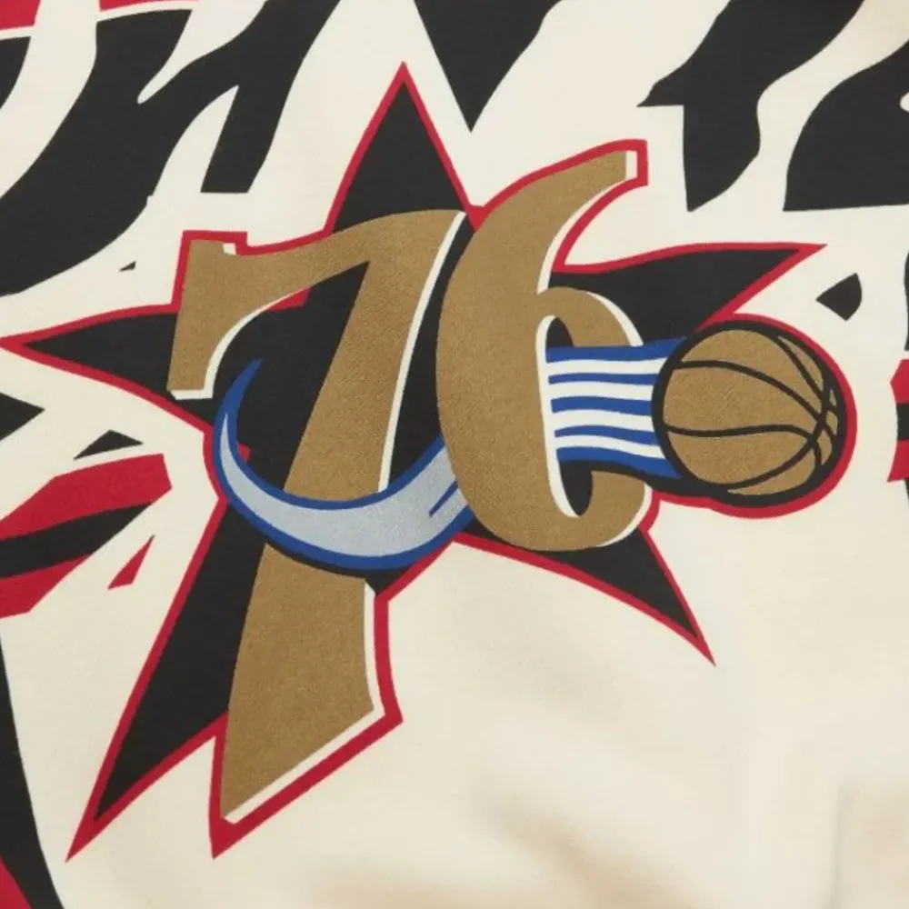 Apparel Mitchell & Ness Hoodies & Sweatshirts-M&N X Melody Ehsani Raglan Pullover Philadelphia 76Ers
