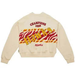 Apparel Mitchell & Ness Hoodies & Sweatshirts-M&N X Melody Ehsani Raglan Pullover Atlanta Hawks