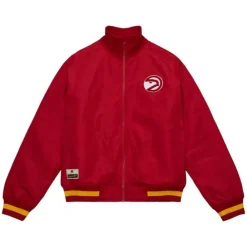 Apparel Mitchell & Ness Jackets & Outerwear-M&N X Melody Ehsani Satin Jacket Atlanta Hawks