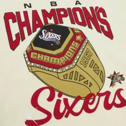 Apparel Mitchell & Ness T-Shirts & Tops-M&N X Melody Ehsani Ss Tee Philadelphia 76Ers