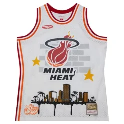 Jerseys Mitchell & Ness -M&N X Nba X Tats Cru Jersey Miami Heat