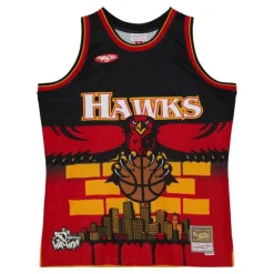 Jerseys Mitchell & Ness -M&N X Nba X Tats Cru Jersey Atlanta Hawks