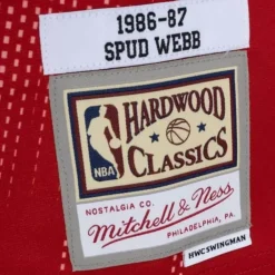 Jerseys Mitchell & Ness -Monochrome Swingman Spud Webb Atlanta Hawks 1986-87 Jersey