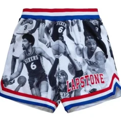 Apparel Mitchell & Ness Shorts-My Towns Lapstone Fashion Shorts Philadelphia 76Ers