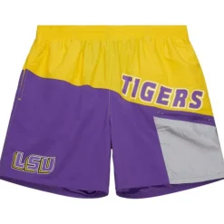 Apparel Mitchell & Ness Shorts-Nylon Utility Shorts Louisiana State University