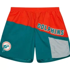 Apparel Mitchell & Ness Shorts-Nylon Utility Shorts Miami Dolphins