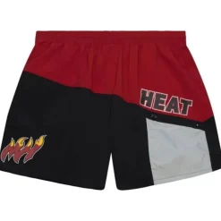 Apparel Mitchell & Ness Shorts-Nylon Utility Shorts Miami Heat
