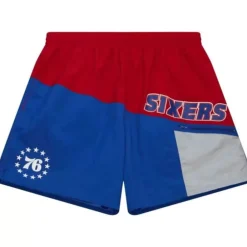 Apparel Mitchell & Ness Shorts-Nylon Utility Shorts Philadelphia 76Ers