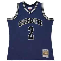 Jerseys Mitchell & Ness -Off Court Chenille Swingman Larry Johnson Charlotte Hornets 1994-95 Jersey