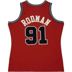 Jerseys Mitchell & Ness -Off Court Chenille Swingman Dennis Rodman Chicago Bulls 1997-98 Jersey